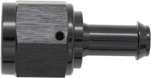 Vista 17 de Recta 6AN hembra giratoria a 1/4 "empuje en manguera adaptador de montaje de púas aluminio negro