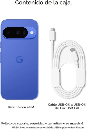Vista 11 de Google Pixel 10 - Smartphone Android desbloqueado - Asistente de IA Gemini - Cámara trasera triple avanzada, batería de carga rápida de más de 24