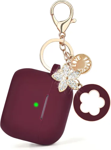 Vista 46 de Funda floral para Apple Airpods iPods 4, funda para mujer, VISOOM 2025 de silicona 3D Airpod iPod 4ª generación, fundas protectoras lindas