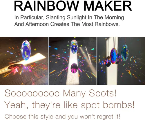 Vista 37 de STINO - 2 piezas prismas atrapasoles de bola de cristal de 4cm, atrapasoles colgantes con prisma de vidrio, creador de arcoíris para ventanas