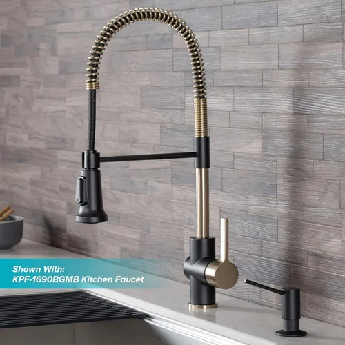 Vista 2 de KRAUS Dispensador de jabón y loción de cocina en acero inoxidable, KSD-41SS