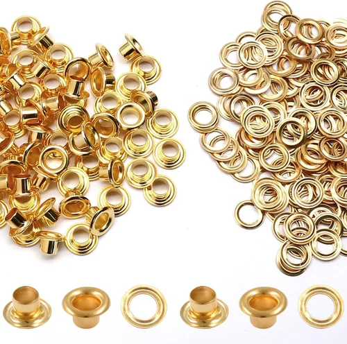 Vista 34 de Litoexpe Ojales Pequeños de 1.5MM, 200 Piezas, Ojales Autoadhesivos para Núcleos de Cuentas, Ropa, Cuero, Lona (Latón Antiguo)