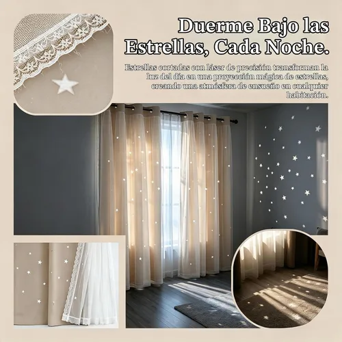 Vista 7 de Star - Cortinas de doble capa