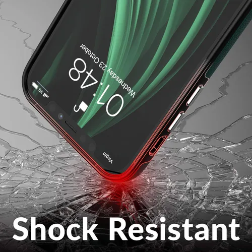 Vista 5 de Crave Funda para iPhone 12, iPhone 12 Pro, funda de protección dual para iPhone 12/12 Pro (6.1 pulgadas), color verde bosque