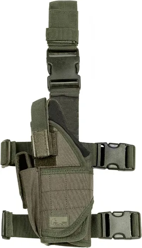 Vista 9 de WOLF TACTICAL Funda de pierna caída para 9mm, funda de muslo para hombres, funda de pierna para pistolas, funda de pierna con correa de sujeción