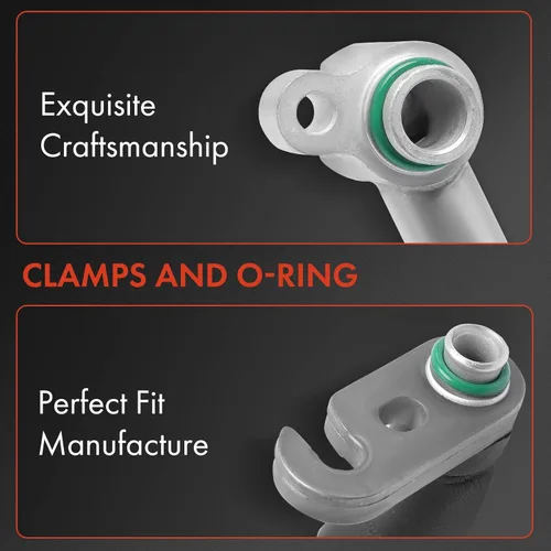 Vista 3 de A-Premium Manguera de línea de succión de A/C y manguera de línea de líquido compatible con Hyundai Sonata, 2012 2013 2014 2015, 2.4L, FULL HYBRID