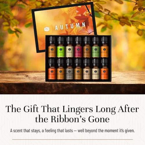 Vista 5 de P&J Trading Aceite aromático de otoño juego de 14 aceites aromáticos para hacer velas, fabricación de jabón, aceite difusor para el hogar