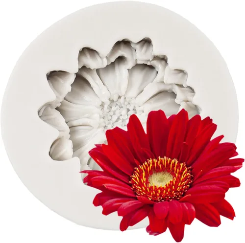 Vista 11 de Molde de silicona para crisantemo, moldes de fondant de girasol para decoración de pasteles de flores, decoración de cupcakes, caramelo