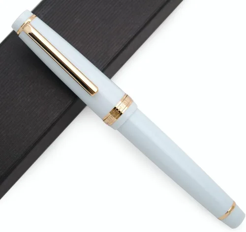 Vista 14 de JINHAO 82 Pluma estilográfica con clip dorado (punta F 0.5mm, transparente)