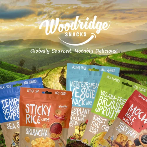 Vista 6 de Woodridge Snacks Chips de algas Tempura Sabor a sal marina Paquete de 6 Bolsas de 1.41 oz (40g)