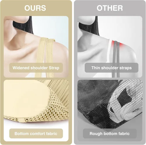 Vista 5 de KALIDI FANCY FOREST Bolsa de asas de malla de playa, bolso de hombro para mujer MAX 27L Bolsa de comestibles