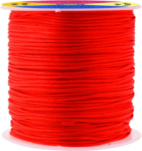 Vista 30 de Mandala Crafts Cordón de nailon satinado de 1/64 pulgadas (0.024 in), 100 yardas para pulseras, collares, joyas y adornos de macramé