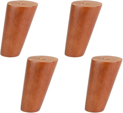Vista 7 de Patas de madera maciza, patas de sofá inclinadas, patas de mesa de café, patas de repuesto para armarios, escritorio, TV, con tornillo M6/M8/M10