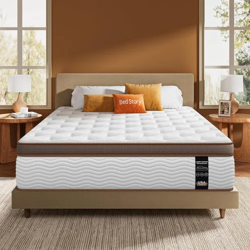 Vista 8 de BedStory Full Size Mattress - 13 Inch Hybrid Mattresses with Orthopedic Spinal Support & Motion Isolation - Individually Pocketed Springs