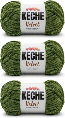 Vista 70 de Hilo de terciopelo Keche para crochet, suave chenilla voluminosa para bebé, manta Amigurumi, 100 gr (121 m) - Turquesa