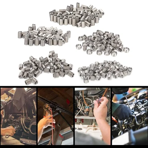 Vista 6 de Kit de helicoidales métricas M10 X 1.5 X2.5D hilo de alambre Insertar manguito Buje Tornillo Helicoil Kit de reparación de rosca