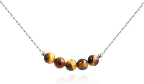 Vista 2 de Crystal Pendant Necklace 925 Sterling Silver Chain Necklace Adjustable Healing Crystal Necklace For Women