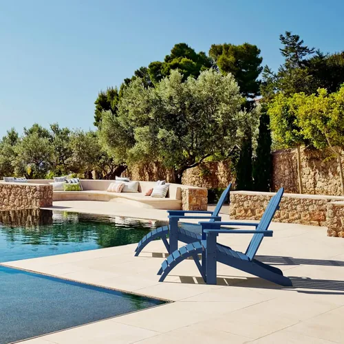 Vista 69 de LUE BONA HDPS Sillas Adirondack de 2, Silla para Hoguera al Aire Libre, Resistente a la Intemperie con Portavasos, Silla Moderna de Plástico