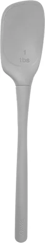 Vista 6 de Tovolo Flex Core - Cuchara profunda de silicona con cabeza en ángulo para revolver, recoger y servir, apta para lavavajillas, sin BPA, resistente al