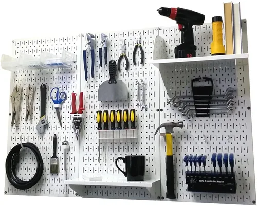 Vista 49 de Organizador de herramienta control de pared 30-wrk-400wb estándar panel perforado mesa de trabajo de metal, 30-WRK-400 BB