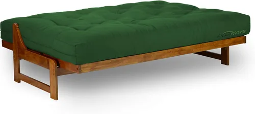 Vista 64 de Nirvana Futons Colchón de futón completo de 6 pulgadas, sarga azul marino, fabricado en Estados Unidos