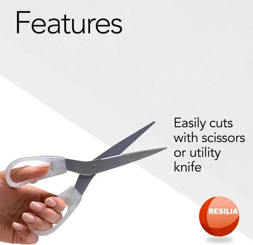 Vista 7 de Resilia - Protector para suelos de madera, antideslizante, transparente, vinilo plástico, Claro americano moderno.