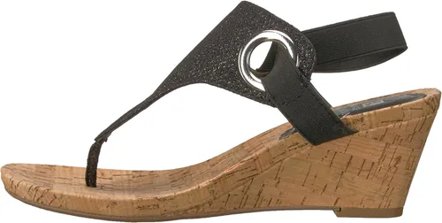 Vista 8 de WHITE MOUNTAIN Sandalia de cuña de corcho Aida para mujer