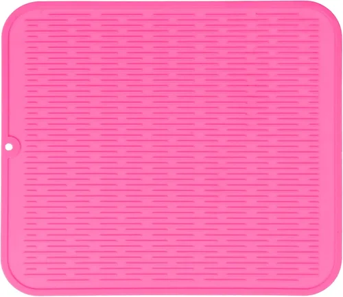 Vista 695 de MicoYang Alfombrilla de Silicona para Secar Platos de Múltiples Usos, Fácil de Limpiar, Ecológica, Alfombrilla de Silicona Resistente al Calor
