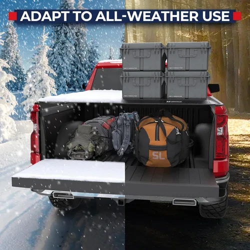 Vista 6 de MOSTPLUS Cubierta suave de tres pliegues para caja de camioneta compatible con Chevy Colorado/GMC Canyon 2004-2012 cama 3 pliegues Fleetside