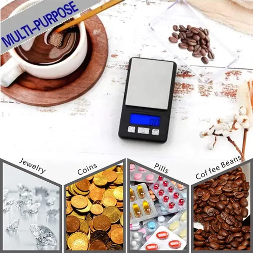 Vista 6 de Fuzion Ultra Mini Scale, 1000g x 0.1g Digital Pocket Scale, Grams and Oz 6 Units, Gram Scale with LCD Display, Tare
