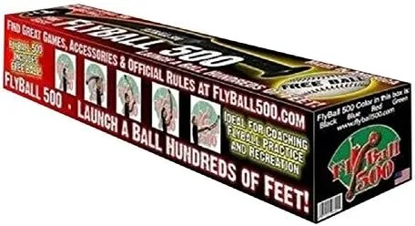 NstaJam Flyball 500 - Ayuda de entrenamiento de béisbol juvenil para ejercicios de práctica de campo y campo de campo, lanzador de bolas de mosca,