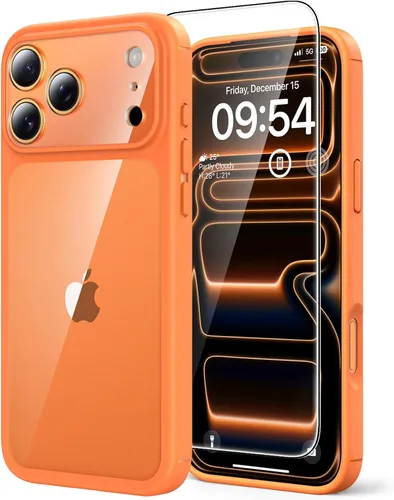 Vista 62 de TAURI Funda para iPhone 17, antiamarilleamiento con protector de pantalla, protección de grado militar, a prueba de golpes, delgada para iPhone 17
