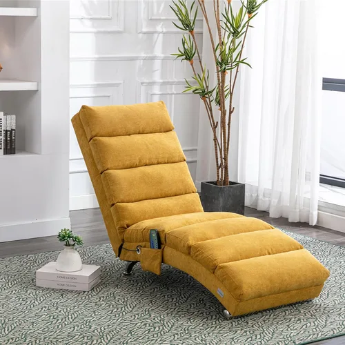 Vista 10 de Chaise Lounge - Silla de lino para interiores, silla reclinable eléctrica tapizada, moderna para dormir, sofá, tumbona para dormitorio, sala