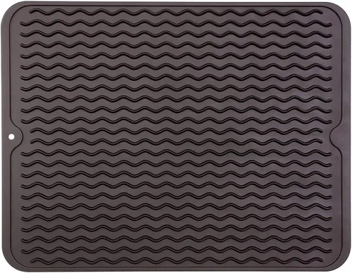 Vista 605 de MicoYang Alfombrilla de Silicona para Secar Platos de Múltiples Usos, Fácil de Limpiar, Ecológica, Alfombrilla de Silicona Resistente al Calor