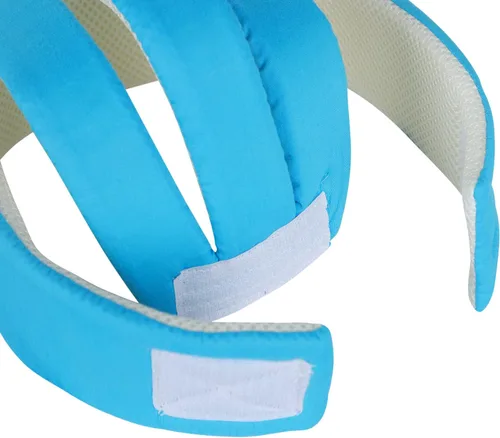 Vista 6 de Protector de cabeza de bebé para caminar, de algodón, sin golpes, protección para la cabeza para gatear, caminar, anticolisión, parachoques