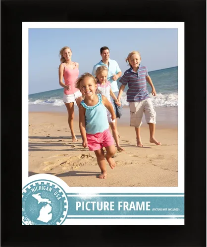 Vista 5 de Marco de fotos Craig Frames, acabado liso, 2,5cm de ancho, de conglomerado de madera