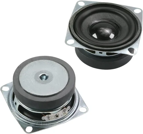 Fielect 2 unids DIY altavoz magnético 3W 4 Ohm altavoz de audio de rango completo altavoz estéreo Woofer reemplazo para Arduino, 2.047 in de diámetro