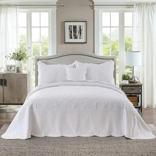 Vista 21 de HoneiLife Juego de ropa de cama tamaño Queen, juego de edredón de microfibra para cama Queen, colchas ligeras de 3 piezas, edredones reversibles