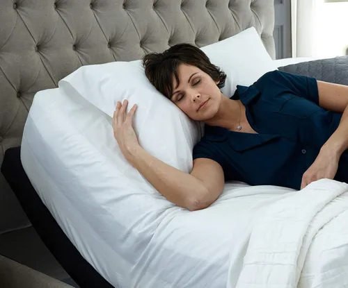 Vista 5 de Top Split Cal-King - Sábana bajera ajustable para dormir con número de camas, 100% algodón egipcio de 1000 hilos, sábana bajera media dividida