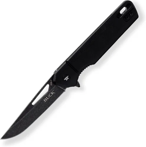 Vista 5 de Buck Knives 239 Infusion, cuchillo de bolsillo plegable con hoja de punta, mango de aluminio, clip para bolsillo