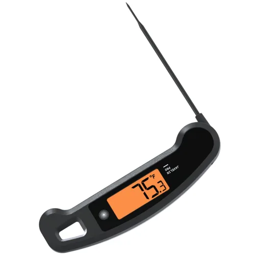 Vista 2 de Termómetro digital para carne Lavatools, medición instantánea con luz de fondo en ambos lados