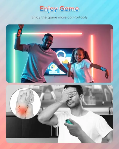 Vista 6 de MENEEA Wrist Strap Compatible with Just Dance 2025 2024 2023for Zumba Burn It Up,Adjustable Wrist Bands for Nintendo Switch & OLED Model for