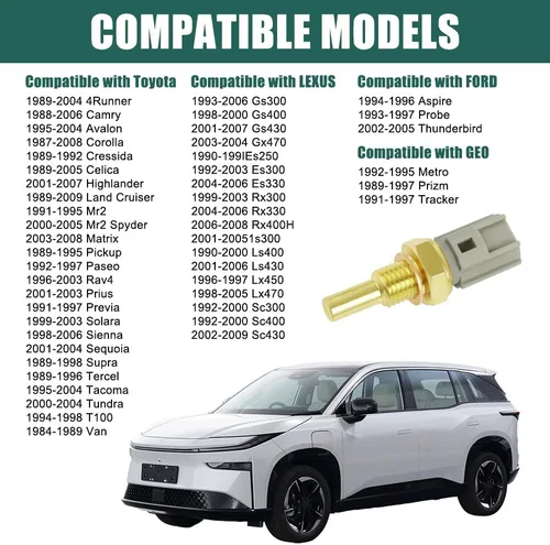 Vista 6 de Sensor de temperatura del refrigerante del motor, sensor de temperatura del agua, sensor de unidad de envío de temperatura del agua del automóvil