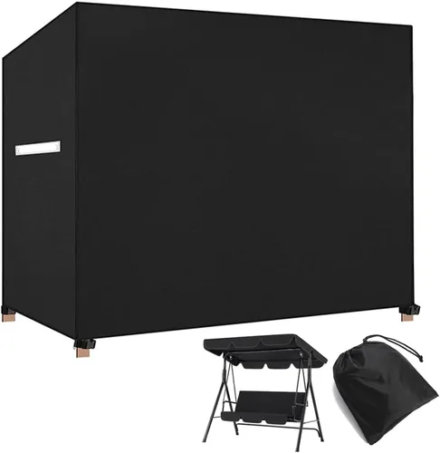 Funda para columpio al aire libre de 3 plazas triples, impermeable, cubierta de toldo para patio, cubierta de hamaca para columpio, cubierta de