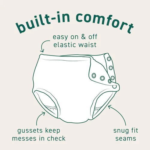 Vista 4 de i play. by green sprouts Baby-Girls Snap Swim Diaper