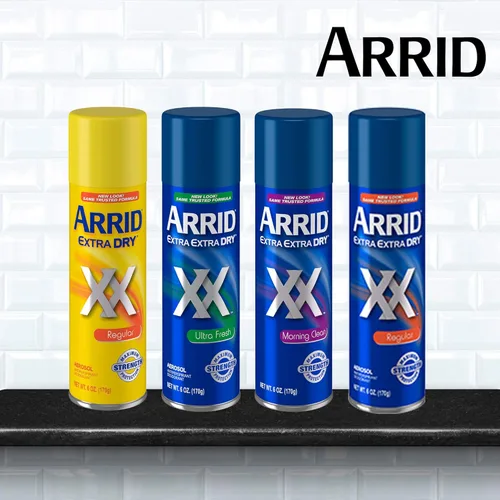 Vista 7 de Arrid XX Desodorante antitranspirante extra seco, regular, paquete doble (dos latas de 6 onzas). El embalaje puede variar