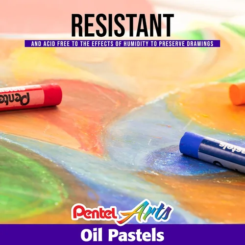 Vista 6 de Pentel PASTELES DE ACEITE 50 CUENTA (juego de 12) DE AMÉRICA