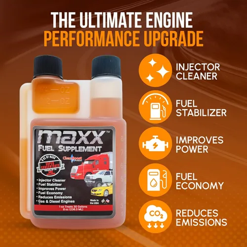 Vista 3 de CleanBoost Maxx™, 8 onzas, tratamiento de combustible para combustible gasolina y diésel - Para tratar 240 galones.