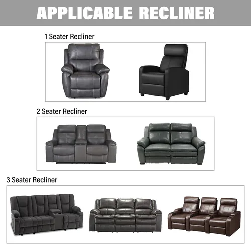 Vista 7 de Funda impermeable para sofá reclinable, funda antideslizante para silla reclinable, protector de muebles, funda de sofá lavable para perros y niños