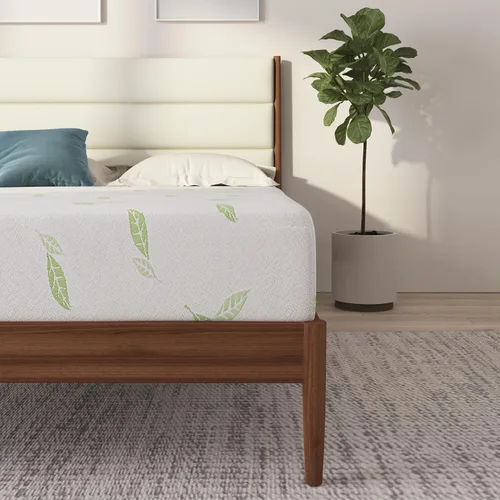 Vista 12 de NapQueen Individual, colchón de espuma viscoelástica de 6 pulgadas con té verde Anula, cama en caja, certificado CertiPUR-US